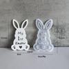 Bow Long-Eared Rabbit Aroma Candle Resin Silicone Mold Diy Small Rabbit Plaster Figurine Mold For Aromatherapy Diy Crafts