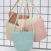Weiche Stroh-Tragetaschen Personalisierte Reise-Einkaufstasche Strand-Webhandtasche Damen Böhmische Umhängetasche Valentinstagsgeschenk