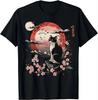 Kawaii Cat Anime Japanese Retro Men Women Kids Funny Cat T-Shirt Graphic T Shirts Y2k Top Shirts for Women Camisetas