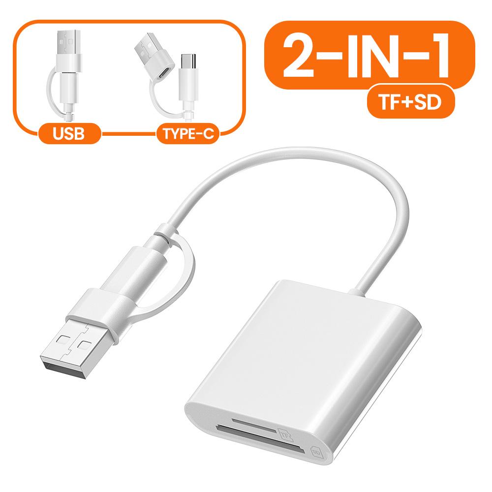 

Картридер 3 в 1 USB/Type C OTG для SD TF карт, адаптер для ПК, аксессуары для ноутбука, картридер для смарт-карт памяти MacBook USB