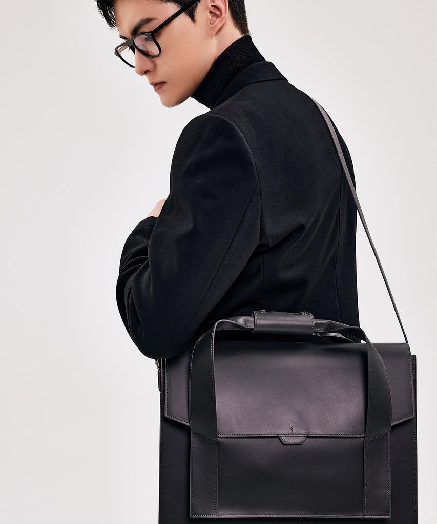 Bedford11Th Polygon Satchel Ceo Bag Gray