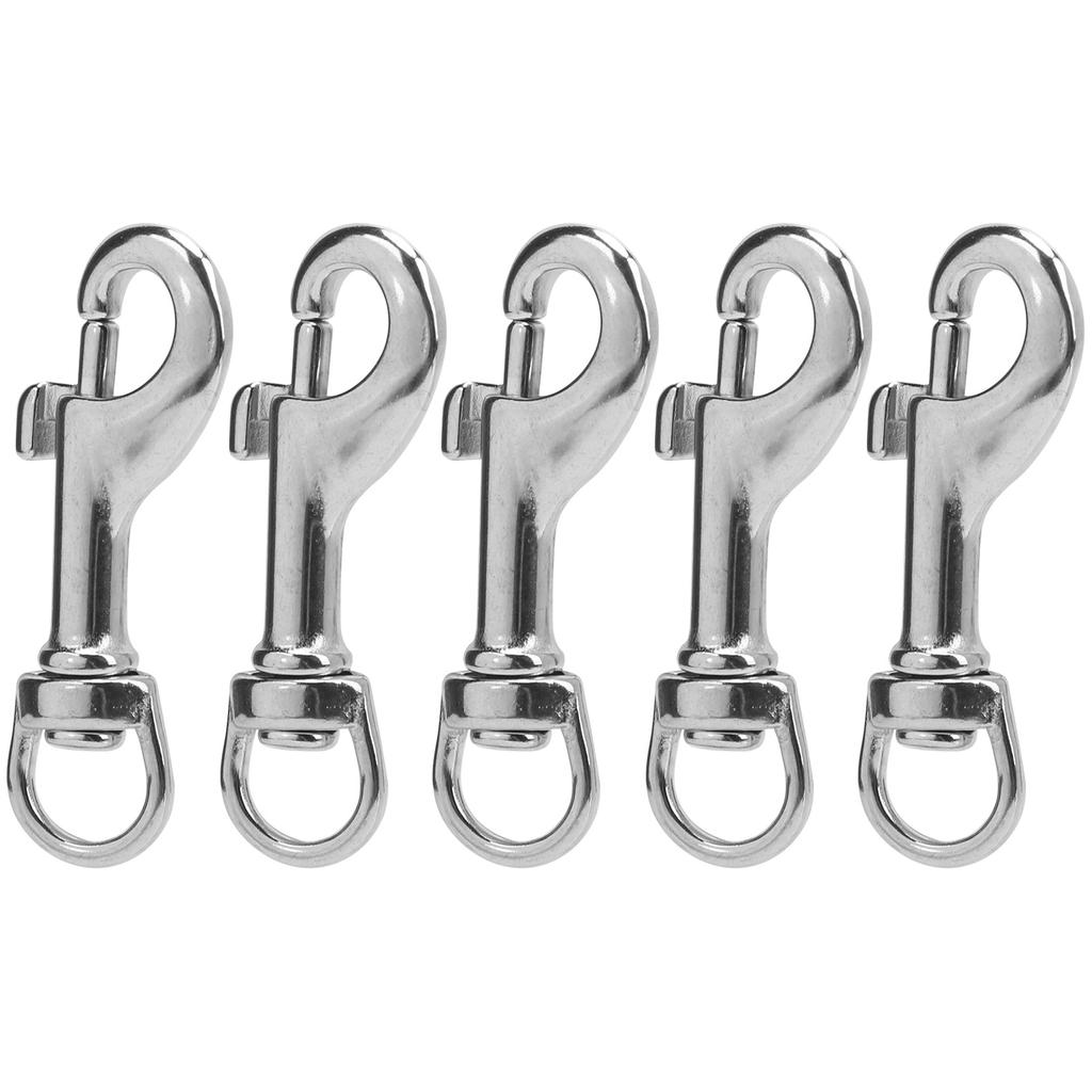 L65MM Double Ended Stainless Steel Spring Snap Clips Diving Hook SpringSnap Clip