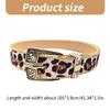 Fashion Leopard Pattern Belt Popular Waistbelt for Women Decorative Pants Belt Cool Engraved Buckle Belt Waist Accessory
