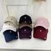 Three-dimensional Embroidery Letter Hard Top Baseball Cap Women's New Spring and Summer Versatile Big Head Circumference Wide Brim Cap Men