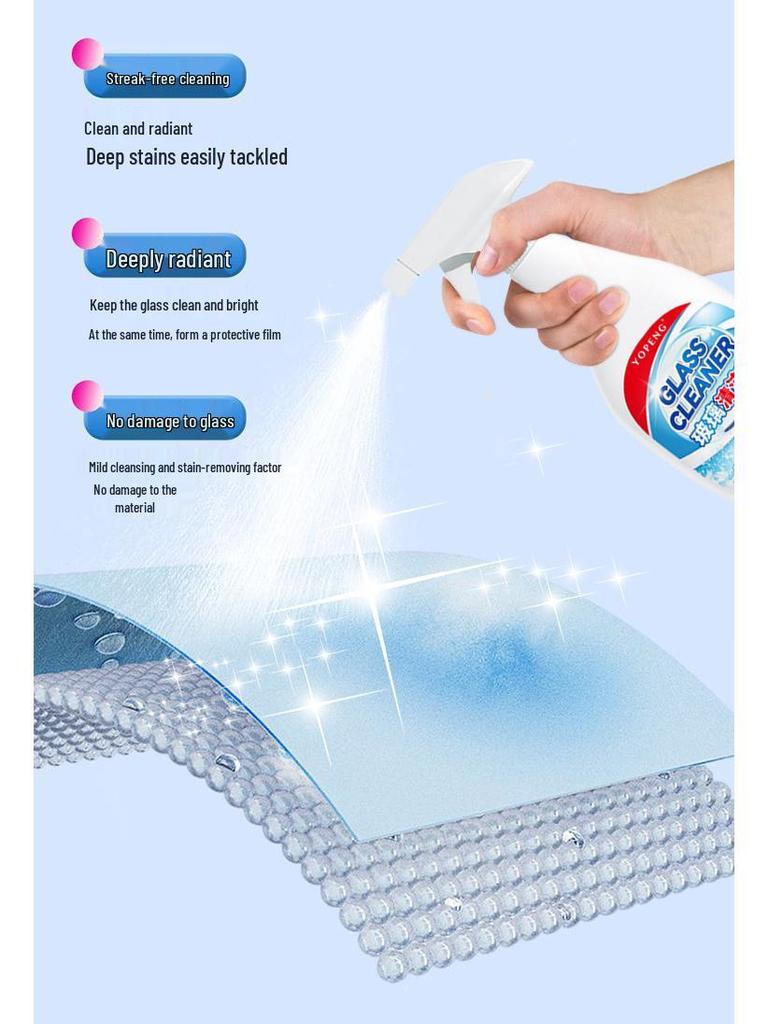 Bathroom Stain Remover: Powerful, Fast-Acting, No-Residue Glass & Mirror Cleaner