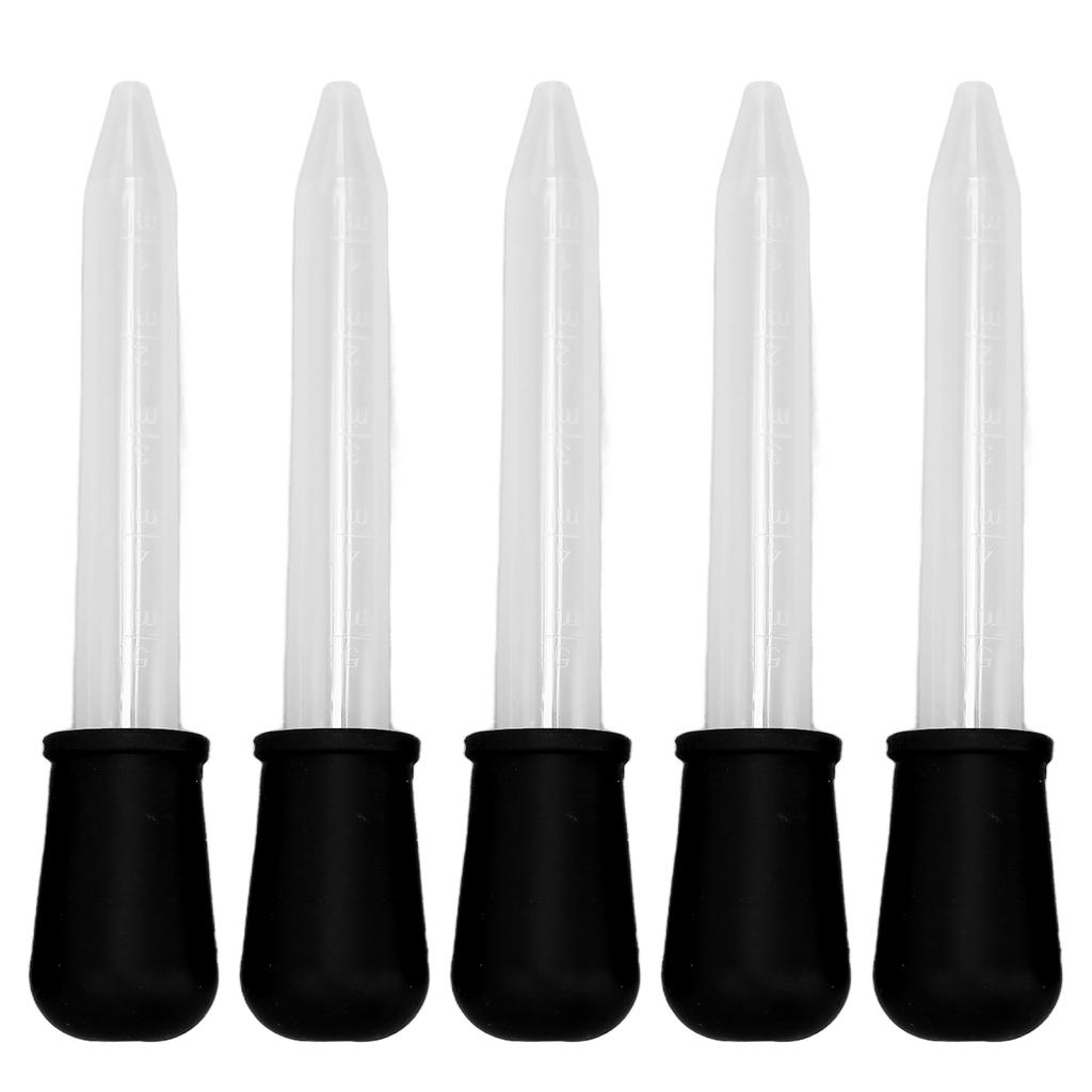 5Pcs Transfer Pipettes 5ml Silicone Material Easy Cleaning Making Disposable   Dropper