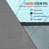 Pool Fence, 4 X 108 FT Pool Fences for Inground Pools, Removable Child Safety Pool Fencing, Easy DIY Installation Swimming Pool Fence, 340gms Teslin