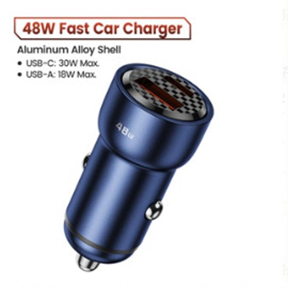 Car Charger Fast Charging PD 60W QC3.0 USB C Car Phone Charger Type C Adapter in Car for IPhone 1413 12 Xiaomi 13 12