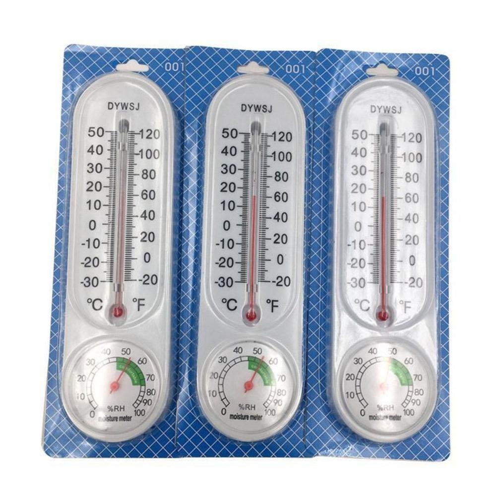 5pcs Wall Hanging Thermometer for Indoor Outdoor Home Garden Greenhouse Planting Humidity Meter Temperature Monitor Measurement Tool
