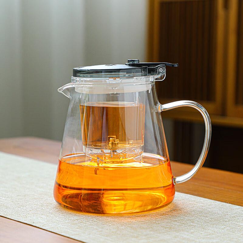 ZISIZ Heat-Resistant Glass Easy Tea Maker