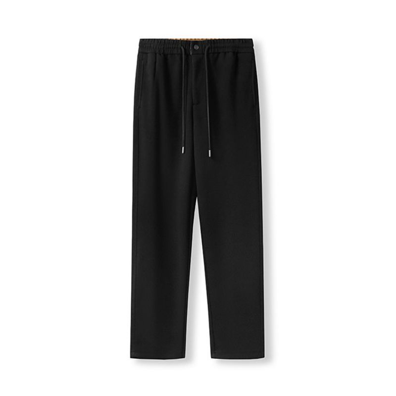 Acetate Fleece Business Casual Pants Men's Straight Spring and Autumn Draping Effect Pants Foreign Trade Men's Trousers Light Luxury Trousers