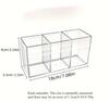 1pc Large Capacity Transparent Makeup Organizer - Countertop Cosmetic Storage for Lipstick,Brushes,Skincare Products,storage Box