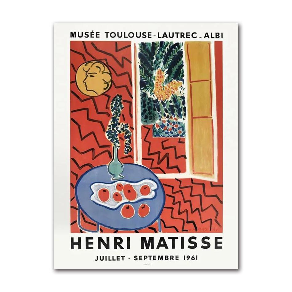 Scandinavian Classic Vintage Wall Art Matisse Monet Fish Garden Water Lilies Poster Prints Home Bedroom Living Room Decoration