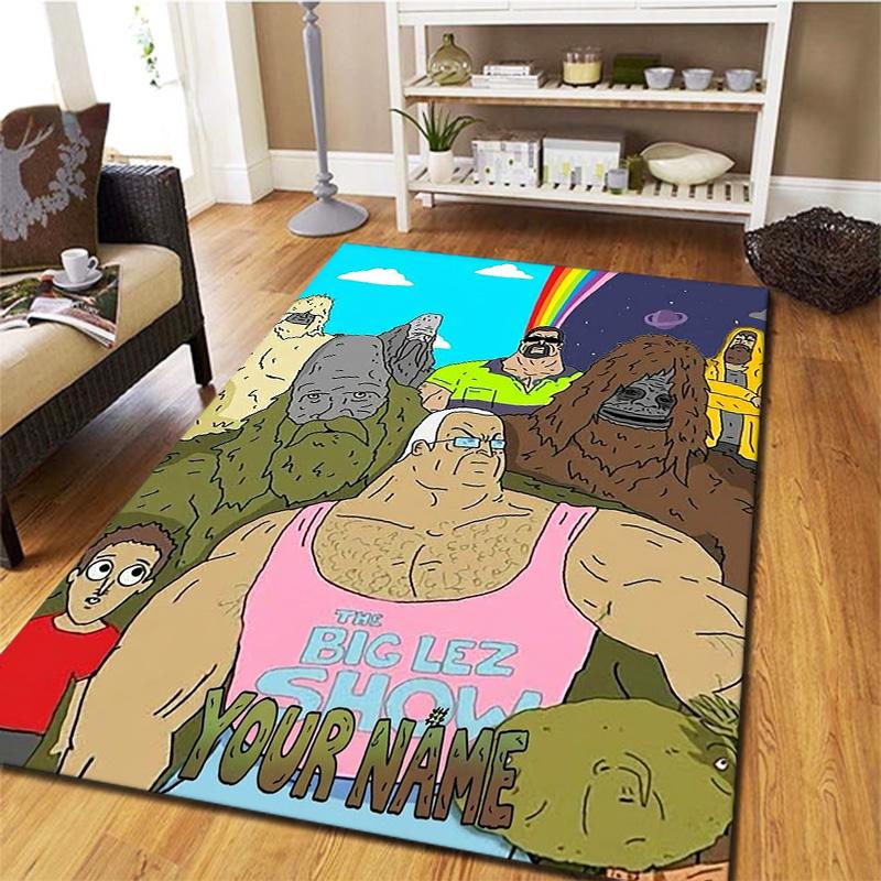 Big Lez Show Theme Custom Name Carpet Rug For Living Room Bedroom Home Sofa Decoration Kids Play Nonslip Floor Mat