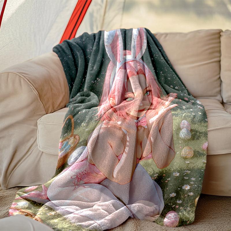 1pc Naruto Blanket, Home Printed Throw Blanket - Soft Blanket Gift for Family, Washable Sofa Bed Blanket