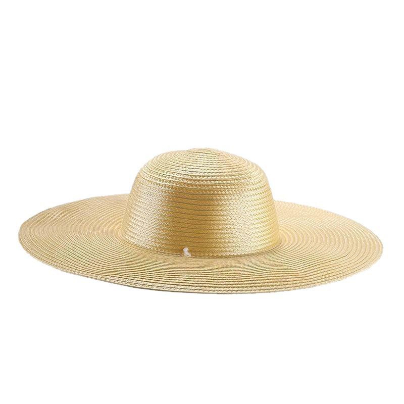 Durable Wide Brim Straw Hat for Sun Protection - Perfect for Outdoor Travel, Farming, and Construction