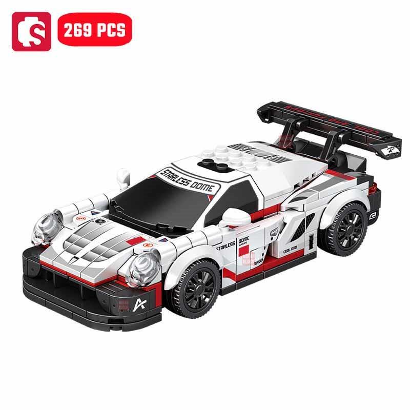 Non-Toxic Sembo Sports Car Building Blocks Moc Racing Vehicle Models Off-Road Assembly Bricks Car Construction Set For Children Toy Kids Gifts