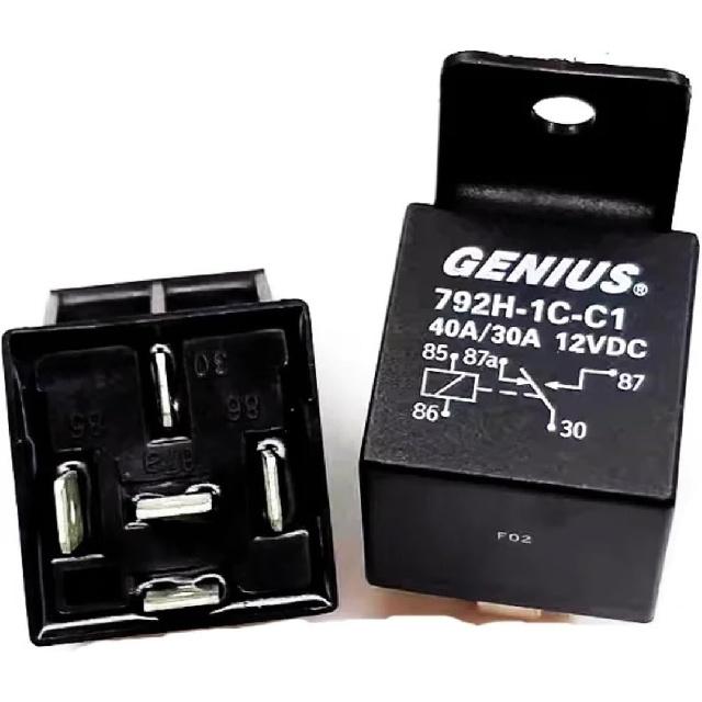 

Реле 12В 792H-1C-C1 792H 1C C1 792H1CC1 12В пост. струму DC12V 12В 40А 5-контактне(5шт) 5PCS