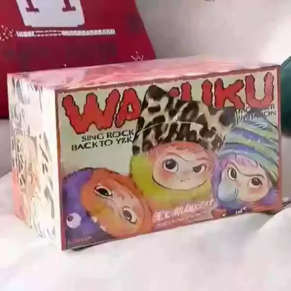 Wakuku Fuzzy Trendy Fun Party Series Blind Box Cute Action Mystery Box Figure Cute Doll Bag Mystery Box Pendant Doll Gift Toy