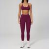 Grinding yoga suit women's quick-drying bra fitness suit outdoor running sports trousers yoga suit