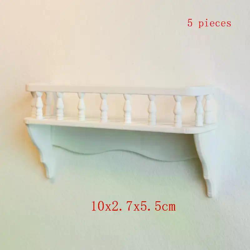 1/5Pcs Micro Model Miniature Building Model Accessories 1: 12 Dollhouse Simulation Wall Mounted Storage Rack Scene Decoration