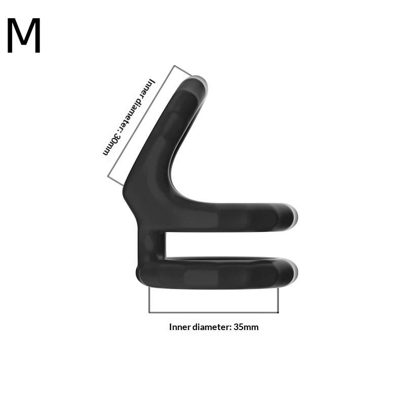 Male Scrotum Penis Ring Silicone Stretchy Cock Ring Delay Ejaculation Cock Scrotal Binding Ring Sex Toys For Man Adult Product