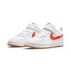 Nike Court Borough 2 Low top Kids' Skateboarding Shoes White Orange Children Aged 3 7 Years Old BQ5451-114