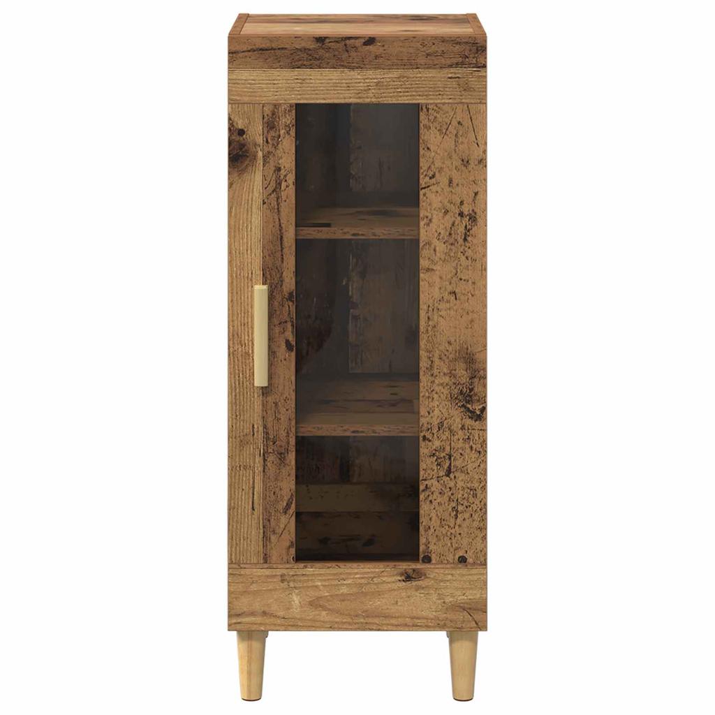 Reclaimed Wood Sideboard 34.5 X 32.5 X 90 Cm Engineered Wood
