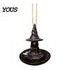 Witch Shaped Bird Feeder Meditating Feeder, Outdoor Hanging Waterproof Resin for Garden Decoration Spooky