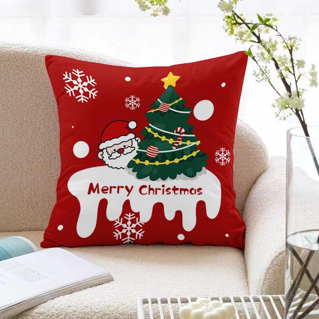 Christmas Pillow Red Festive Pillow Bedroom Living Room Sofa Cushion Cushion Christmas Decoration Best Friend Christmas Gift