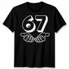 Lustiges Sechs Sieben 6 7 Meme Gen Alpha Slang 6 7 Hände Unisex T-Shirt