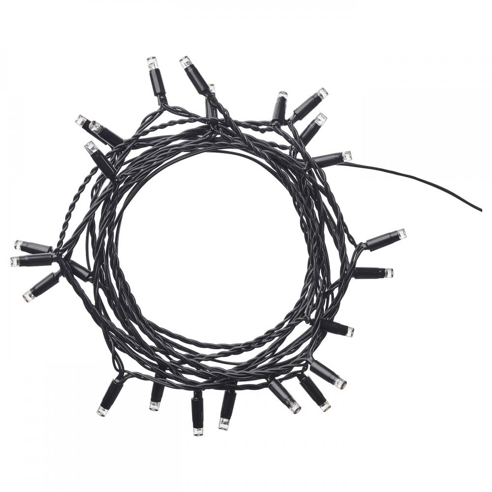 

ИКЕА ЛЕДЛЬЮС Цепь светодиодного освещения на 24 лампы, для улицы, черная