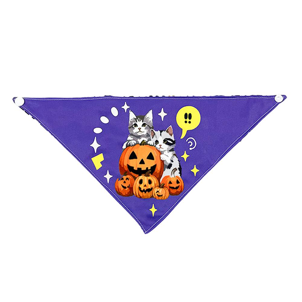 Halloween Pet Scarf Cats & Dogs Halloween Triangular Bib Various Styles, Golden Retriever Labrador Bulldog