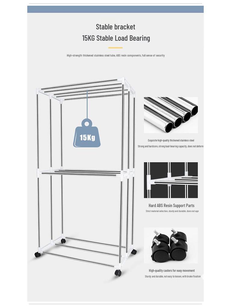 Foldable Remote-Controlled Clothes Dryer with Warm Air Blower for Home Use