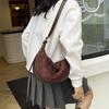 Maillard Retro Wildleder Umhänge- & Crossbody-Tasche - Damen Herbst/Winter Mode Knödeltasche