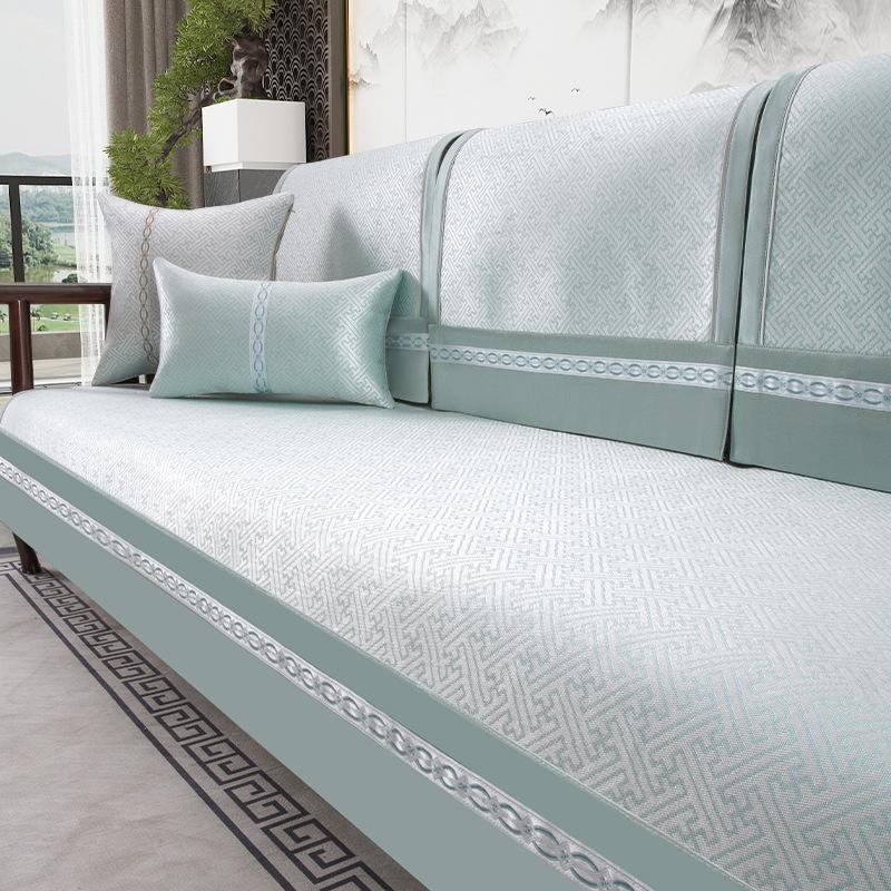 

Летняя диванная подушка, подушка для сиденья, летний китайский стиль, нескользящий чехол, летняя прохладная подушка, твердый деревянный ледяной шелк 90*70cm