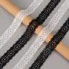 Elastic Fancy Lace Flat Shoelace for Sneakers Shoelaces for Women Casual Shoes Black White Shoe Laces Accessorices
