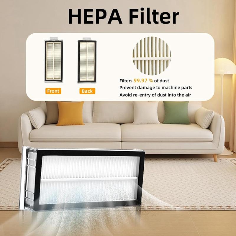 For Roborock Q8 Max /Q8 Max+ Robot Vacuum Cleaner Main Side Brush HEPA Filter Mop Cloths Rags Dust Bag Accessories Parts