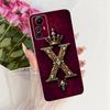 For Xiaomi Redmi Note 12S 4G Case Cute Crown Letters Cover 6.43'' Soft Slim Phone Case For Redmi Note 12S Note12S 4G Fundas Bags