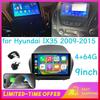 10in Car Navigation for Hyundai IX35 2009-2015 4+64G with CarPlay Android15 Bluetooth Multimedia Player Intelligent Electronics