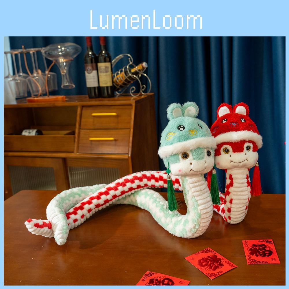 Year Of The Snake Mascot Plush Toy Stuffed Animal Doll Home Decor Gift Cartoon