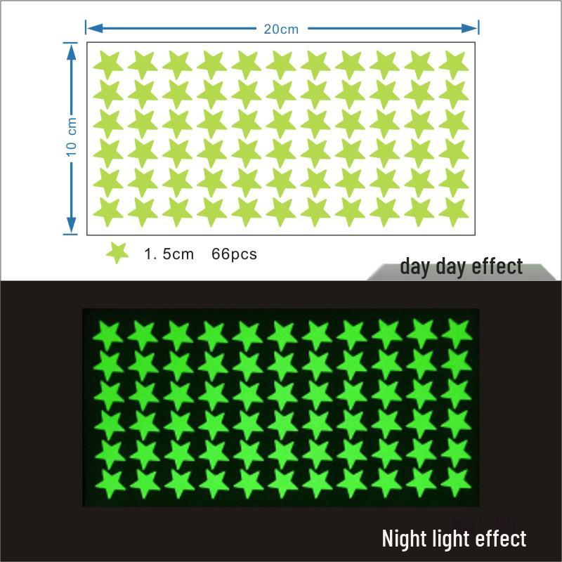 Colorful Luminous Star Wall Stickers for Kids' Rooms