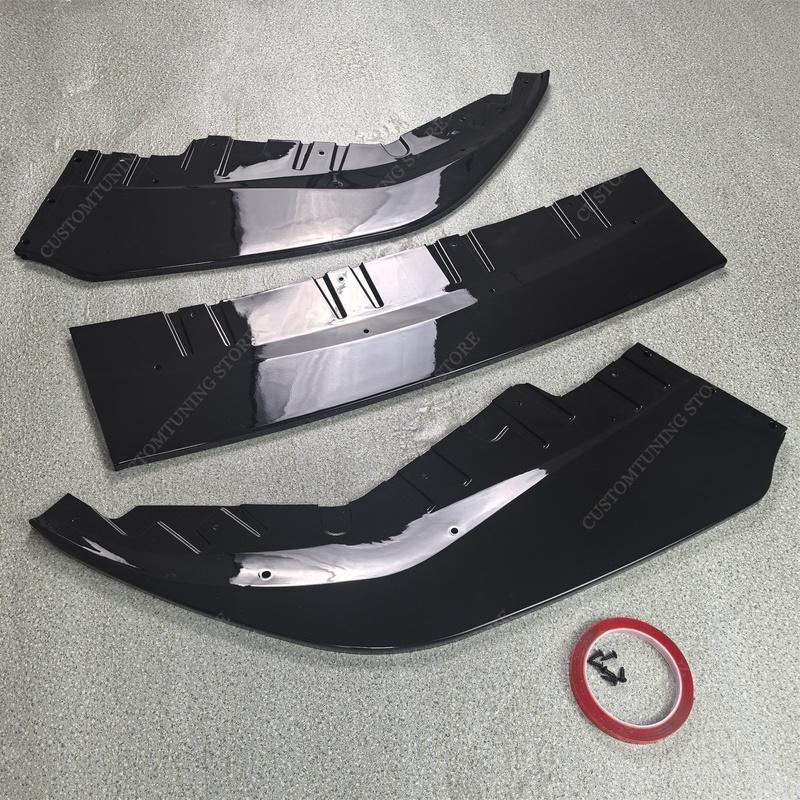MP OEM Stil Glänzend Schwarz Frontstoßstange Lippe Splitter Spoiler für BMW G26 i4 M50 M60 M Sport 4-türiges Gran Coupe 2021-2026 Tuning
