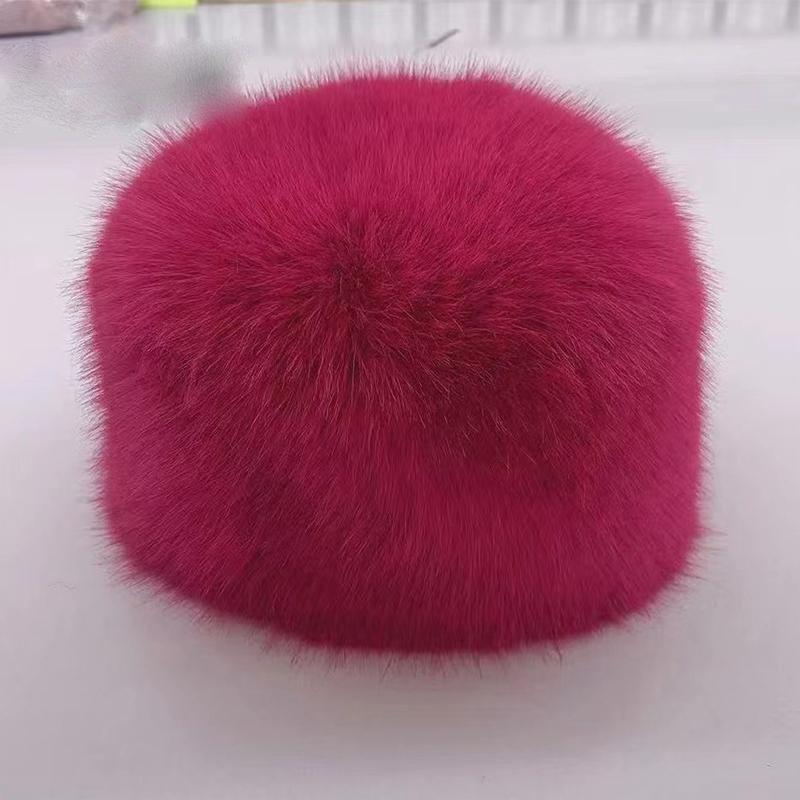 Girl Outdoor Ski Snow Earwarmer Beanies Faux Fur Headband Women Winter Hats Warm Fur Faux Bomber Fluffy Russian Caps Earmuff