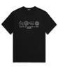 Ujeu Happy Emoticon Logo Short-Sleeve T-Shirt (Ds019) Black