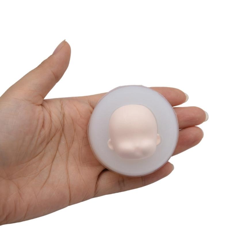 3DFairy Head Baby Face Silikonform Handgjord Tvållera Gipsform Fondant Chokladform Kex Socker Hantverksform DIY