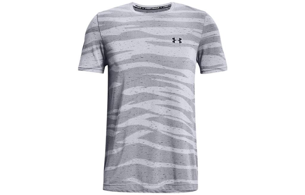 Under Armour T Shirts Men s Gray Crew Neck Moderate Straight Fit 1373726-011 3XL