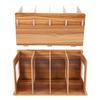Wooden DIY Desktop Bookshelf Rack Books DVD Storage Magazine Holder for Students Kids Adult #02