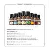 8 Aromen 10ml Ätherische Öle für Aroma Diffuser Luftbefeuchter Zuhause Wasserlöslich Lavendel Rose Eukalyptus Weißer Pfirsich Oolong