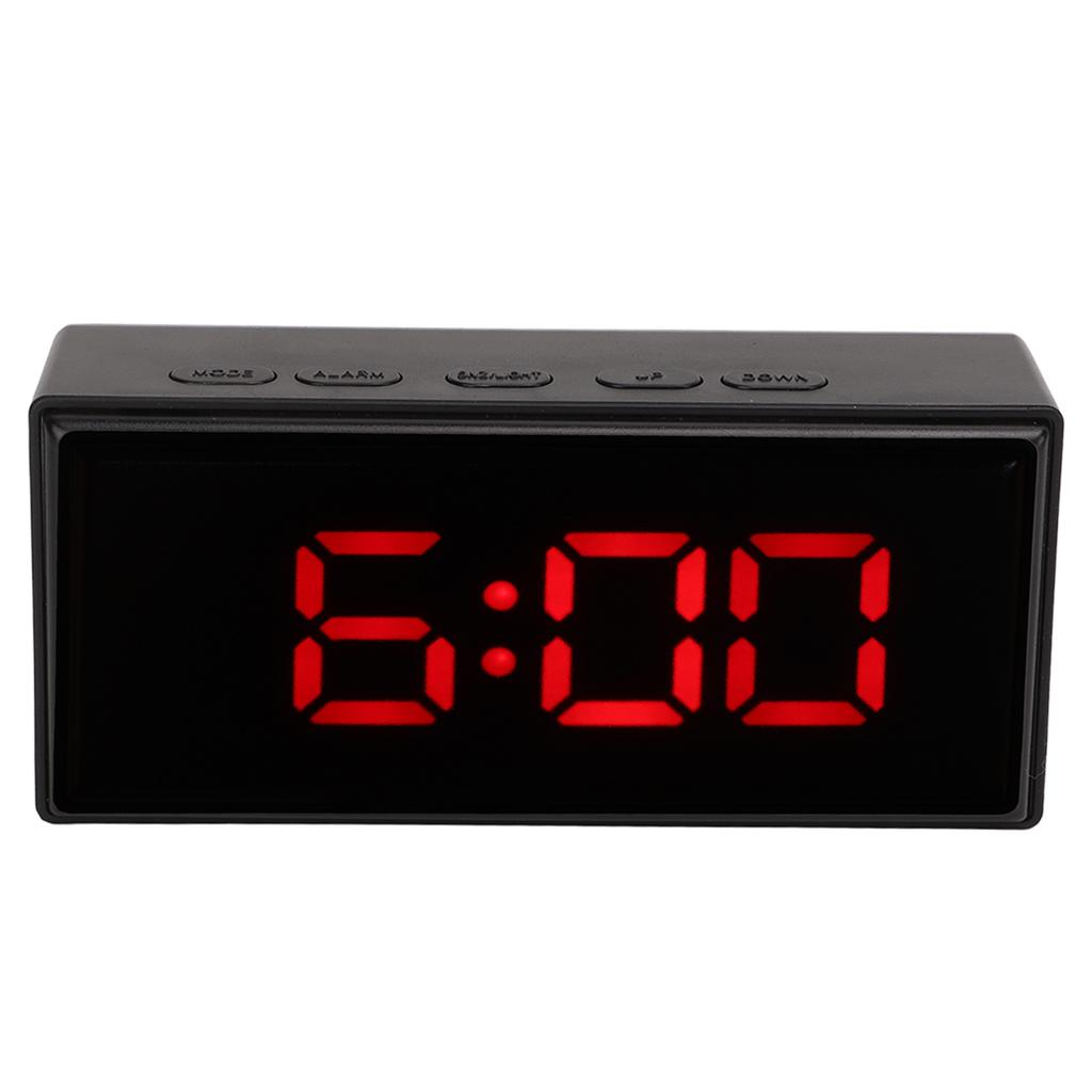 Mirrored Digital Alarm Clock Smart Light Sensing LED Display Digital Smart Clock with Two Display Mode Snooze Function